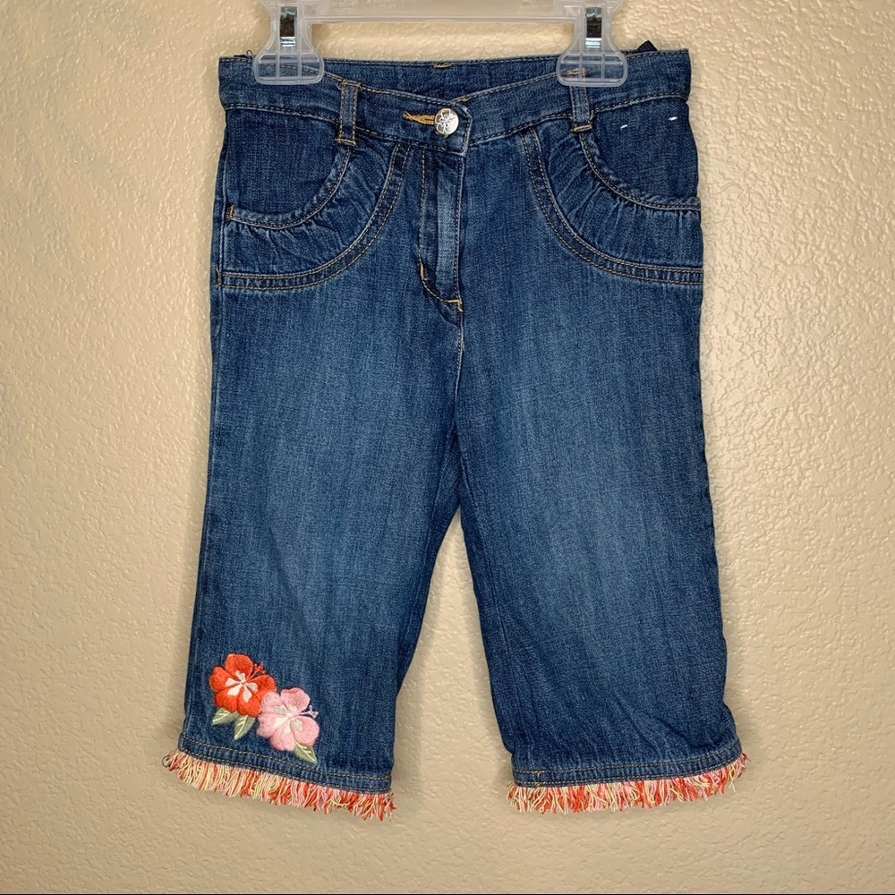 Gymboree ~ Boho Coral Reef Fringe Jeans